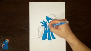 Раскраска Радуги Дэш Май литл пони / Coloring My Little Pony Rainbow Dash/ Как раскрасить Радугу Дэ