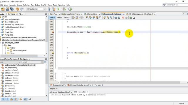 CRUD application in java language using NetBeans with SQL Server 2016 смотреть онлайн