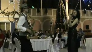 Мария Семьянская и Константин Пакшин дуэт СКРИПКА и САКСОФОН Изумрудный город Ногинск Новый год