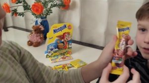 Новогодний подарок несквик?||New year's gift of neskvik ?