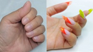 Выкладной френч. Форма арочный миндаль. Наконец-то нашла время сделать себе ногти