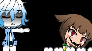 💙Клип // гача лайф // Санс против Чары//🖤