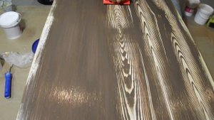Краска (Штукатурка) под дерево. Paint (plaster) with wood texture