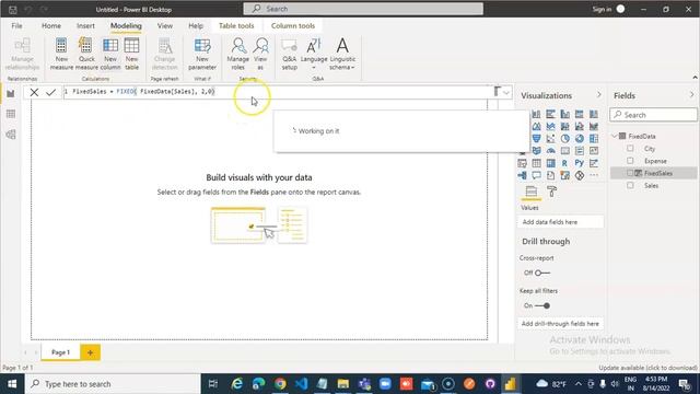 Lesson58-Power BI - DAX - FIXED- Power BI 1000 Videos