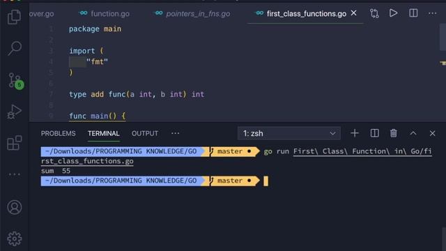 Go Tutorial (Golang) 27 - First Class Functions in Golang