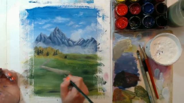 Живопись - Краски лета. Наташа Йорк.mp4 смотреть онлайн