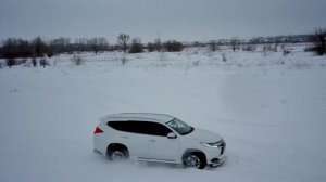 Mitsubishi Pajero Sport 3 по снегу 2022