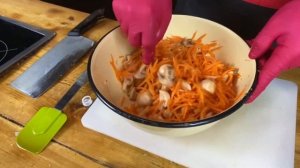 Корейский грибной салат с морковью, пальчики оближешь ?  Постный Салат.