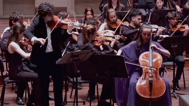 Brahms Double Concerto Op. 102 in A minor. Celia Camacho cello  Alejandro Trigo violin.