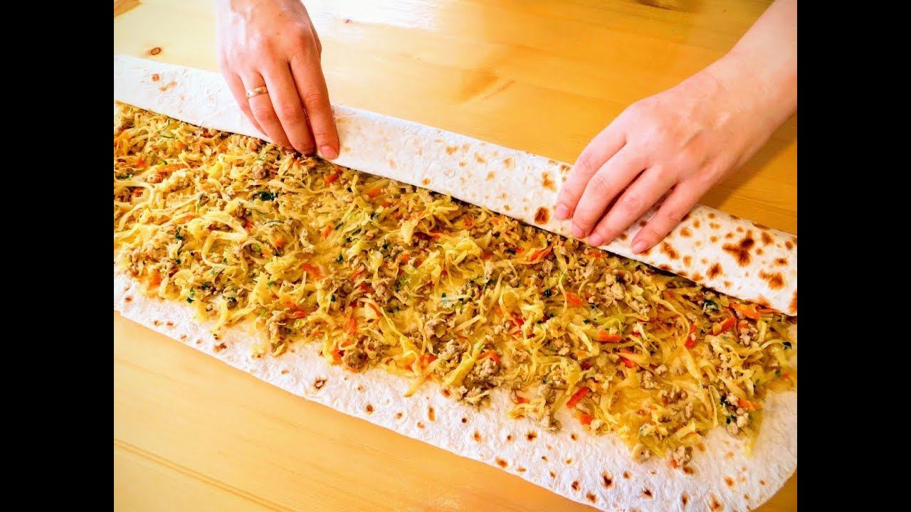 Лучшая начинка для лаваша / Вкусная закуска из обычного лаваша / Рецепты Другой Кухни