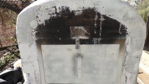 Печь помпеи из ванны завершение/ Stove