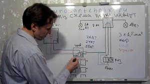 3  Подробная принципиальная схема подключения инвертора