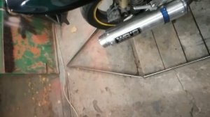 Honda CB400 прямоток огонь с выхлопной