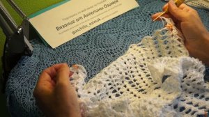 Белый ажурный топ, вязание крючком,crochet top (В №163)