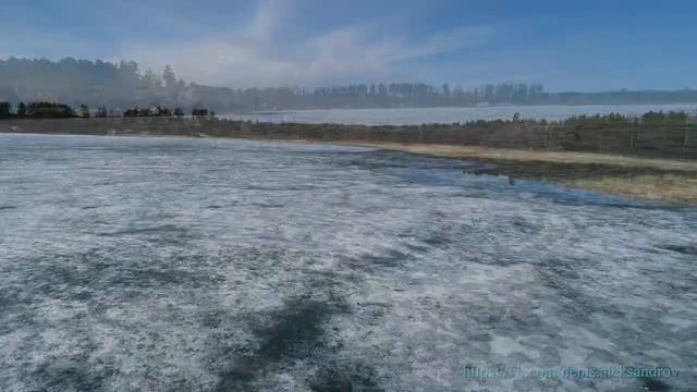 Зауралье. Курган. Весенний лёд на Голубых озёрах смотреть онлайн