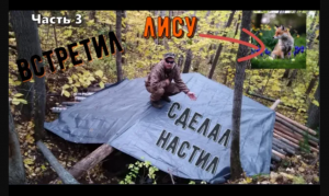 Строительство землянки у реки Кама | Увидел лису | Сделал настил  | Поймал леща на фидер | Часть 3