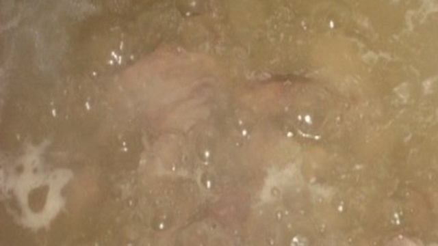 Тушеные куриные сердечки и желудки