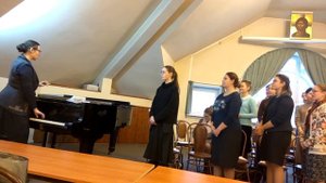 Рабочие моменты. Распевание хора. 12.12.19