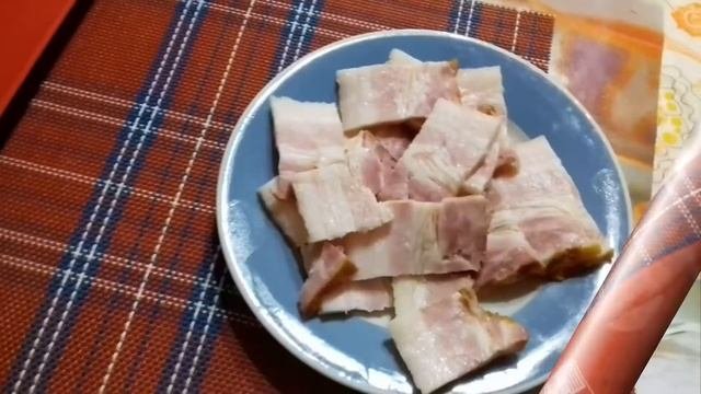 Паста Карбонара с грибами,беконом и сливками.Пробую приготовить дома.