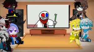 sans au react to Fatal error sans vs fatal error sonic || lazy || original || new outro ||
