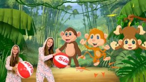 Песенка про пять обезьянок | Five Little Monkeys Song на Русском  |  Детские песни от Долгуников