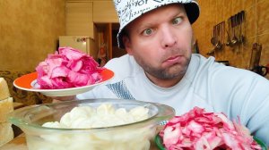 МУКБАНГ ПЕЛЬМЕНИ и капуста по корейски/ОБЖОР капуста пелюстка