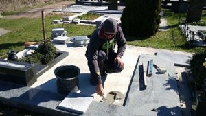 Полировка и укладка ГРАНИТА.