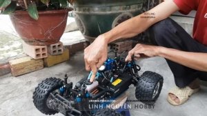 HSP 94188 nitro monster truck engine startup - RC nitro monster truck setup guide - Rc Car /10 scal