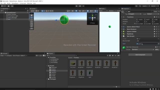 How To Make A Helix Jump Game In Unity 3d #igsdeveloper #unity3d
