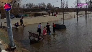 Наводнение в Туле 2024 года. Река Упа. Уровень воды 110.