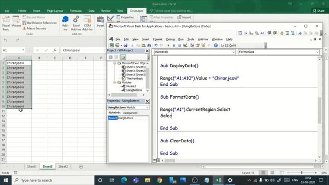 SHORTCUT USING QUICK ACCESS TOOLBAR IN VBA BASICS FOR BEGINNERS смотреть онлайн