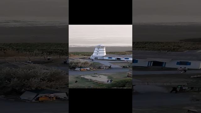 Маяк в Мержаново. Вид со смотровой площадки.