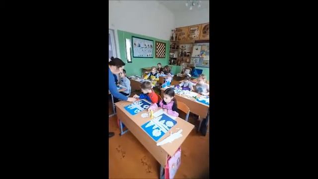 Межуева Е Н открытое занятие (аппликация) - Зимний пейзаж смотреть онлайн