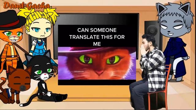 Puss in boots react to Death (BigBadWolf)(puss,kitty, perro) Puss in Boots 2: The Last Wish react t смотреть онлайн