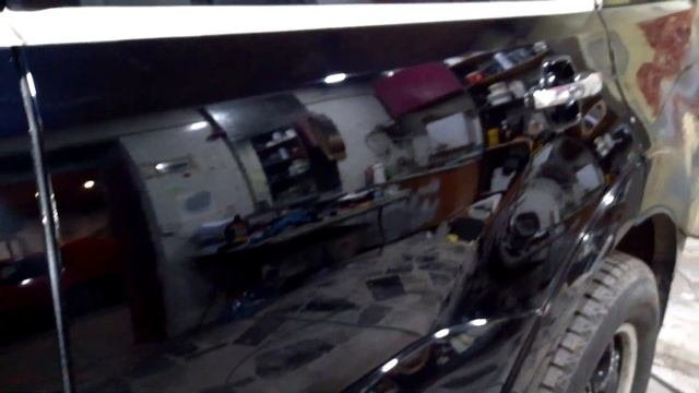 Полировка черного авто...