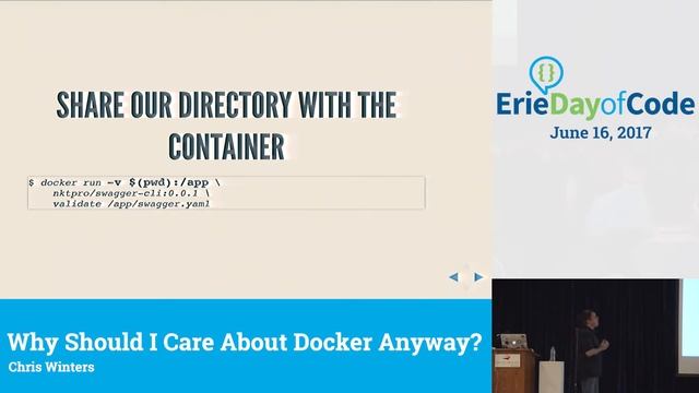 Why Should I Care About Docker Anyway? by Chris Winters - Erie Day of Code смотреть онлайн
