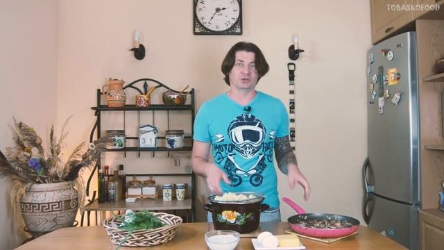 Картошка с грибами в духовке под сыром и на сковороде с луком. Два способа. смотреть онлайн