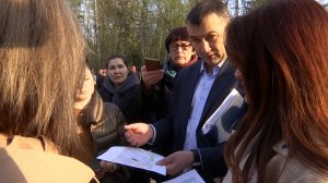 Встреча с жителями в деревне Мотяково