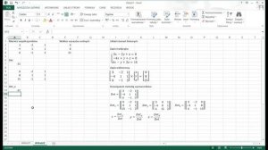 MS Excel - Operacje tablicowe - rozwiązywanie układów równań