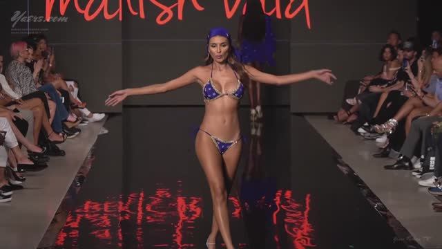 Модный показ купальников Manish Vaid Resort Wear SS2020 Miami Swim Week 2019 Art Hearts Fashion