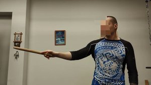 Работа с палкой.