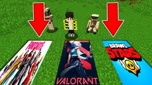 Выбери правильную яму портал VALORANT или FORTNITE или BRAWL STARS в МАЙНКРАФТ