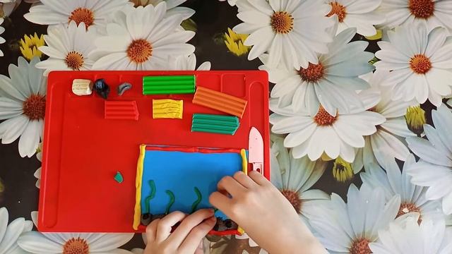 Рыбки в аквариуме оригинальная поделка из пластилина смотреть онлайн