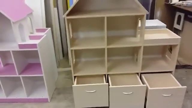 Серия МЕЧТА макси с 3 ящичками. Домик стеллаж от Полки- кидс. ру смотреть онлайн