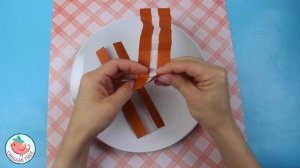 How to Make Origami Bacon & Eggs - Origami Food Tutorial - Easy Paper Crafts