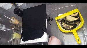Флюид арт, техника "Совок"\ Fluid art, technique - scoop \ Абстракция акрилом