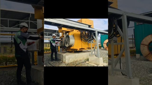 Substation,Transformer,Diesel Generator power plant, Solar energy. смотреть онлайн