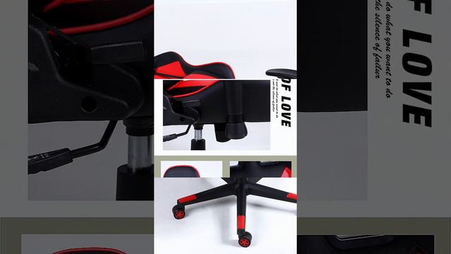 Red and black comfortable gaming chair #gamingchair