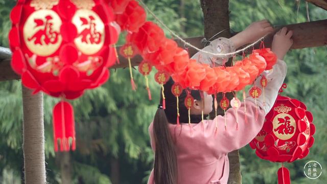 過年了，姑娘用6根蠟燭自製梅花，歡歡喜喜迎新年，真美！ 【山藥村老闆娘】