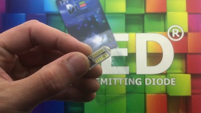 Автолампа светодиодная T10 - W5W - 24 SMD 7014 смотреть онлайн